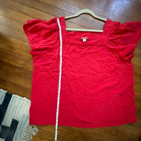 Ava & Viv Red Flowy Blouse - Picture 5 of 5